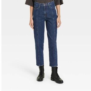 Universal Thread Women's Straight Leg Jeans - Deep Blue